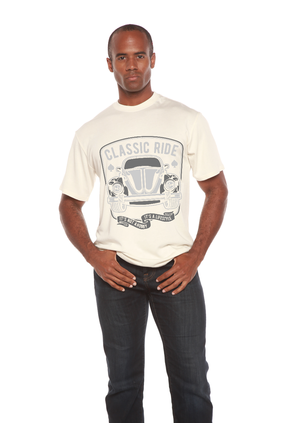 Spun Bamboo Classic Ride Men's Bamboo Viscose/Organic Cotton Short Sleeve Graphic T-Shirt — packaging