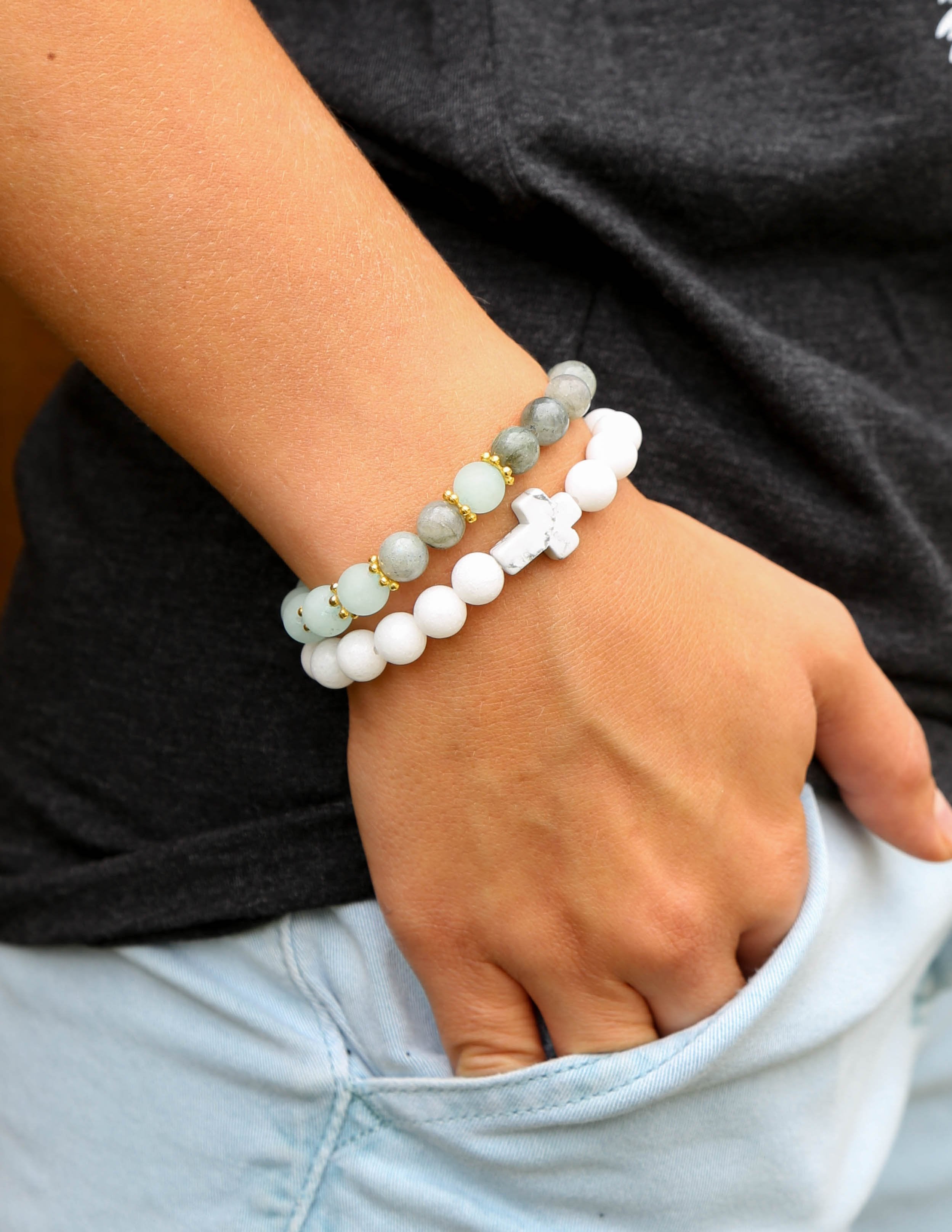 Elevated Faith Mystery Bracelet — back view