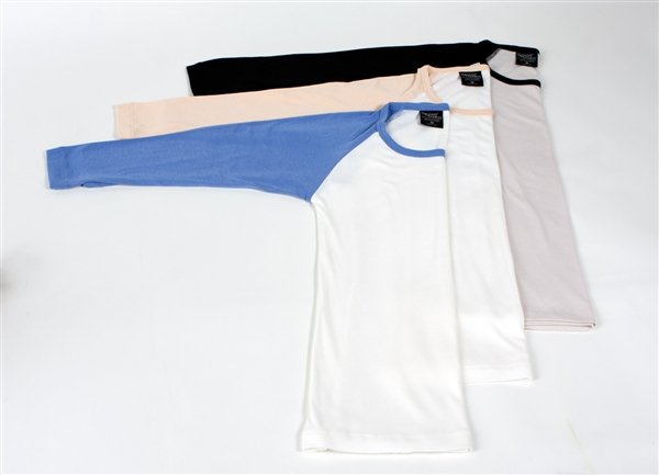 Spun Bamboo Clearance Women's Bamboo Viscose/Sorona 3/4 Sleeve T-Shirt — comparison shot