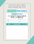 Shape Tactics Client Record Measurements – Cavitation Machines