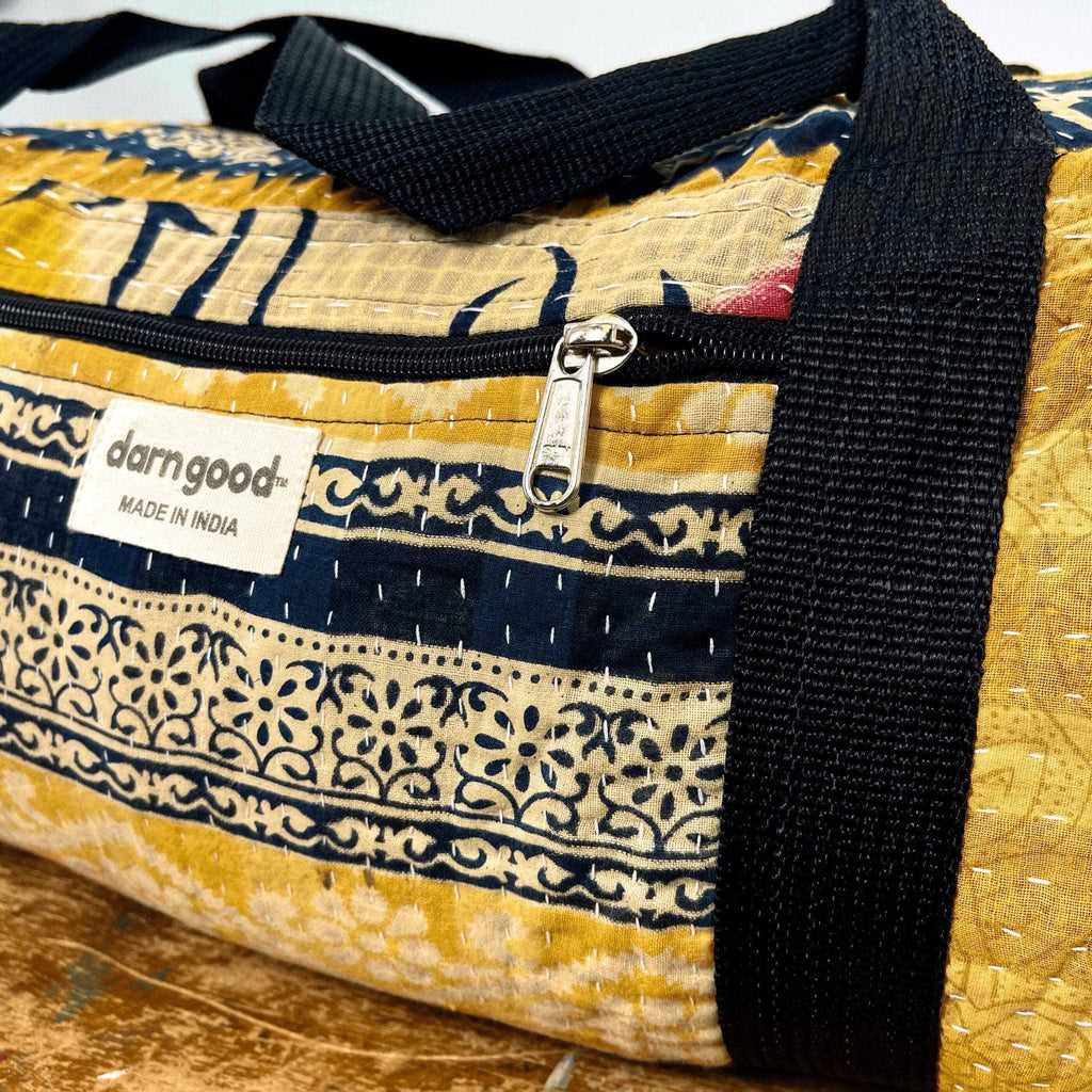 Darn Good Yarn Darn Good Yarn Overnight Kantha Travel Bag — clothing and accessories category context
