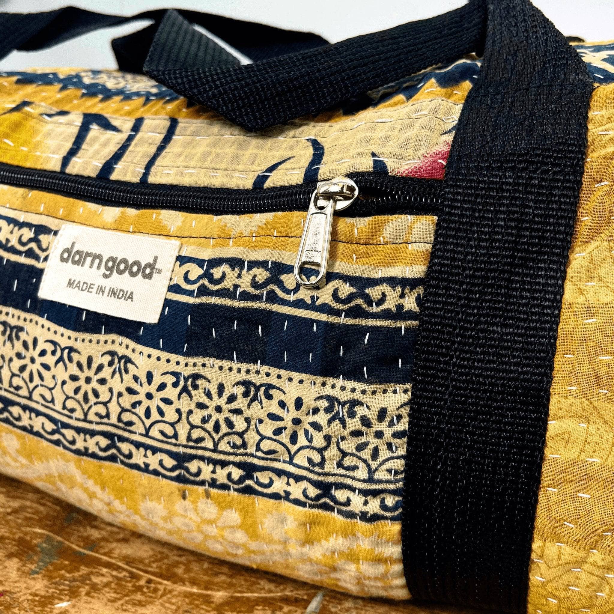 Darn Good Yarn Darn Good Yarn Overnight Kantha Travel Bag — clothing and accessories category context