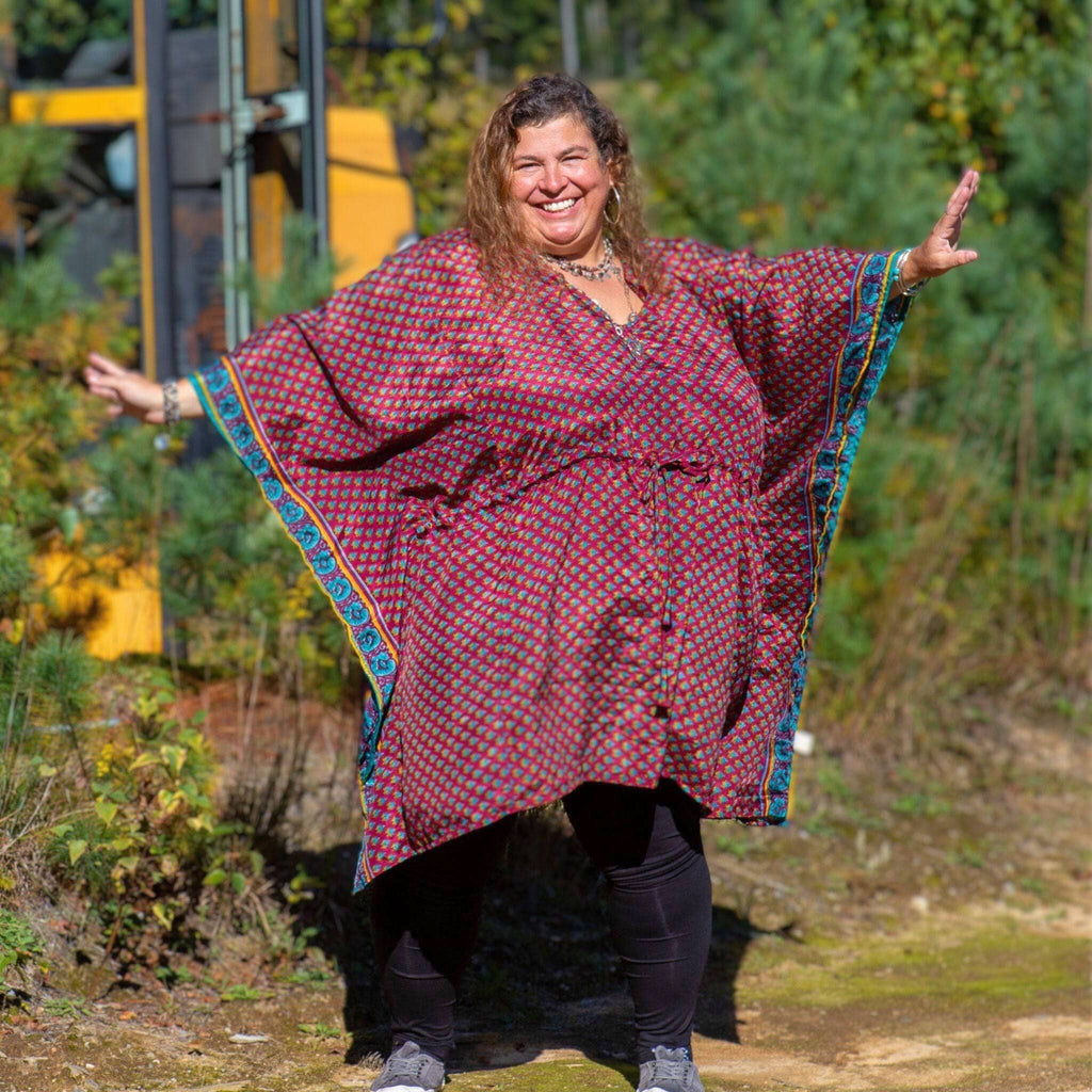 Darn Good Yarn Seconds and Surplus Aanya Adjustable Short Kaftan — feature highlight
