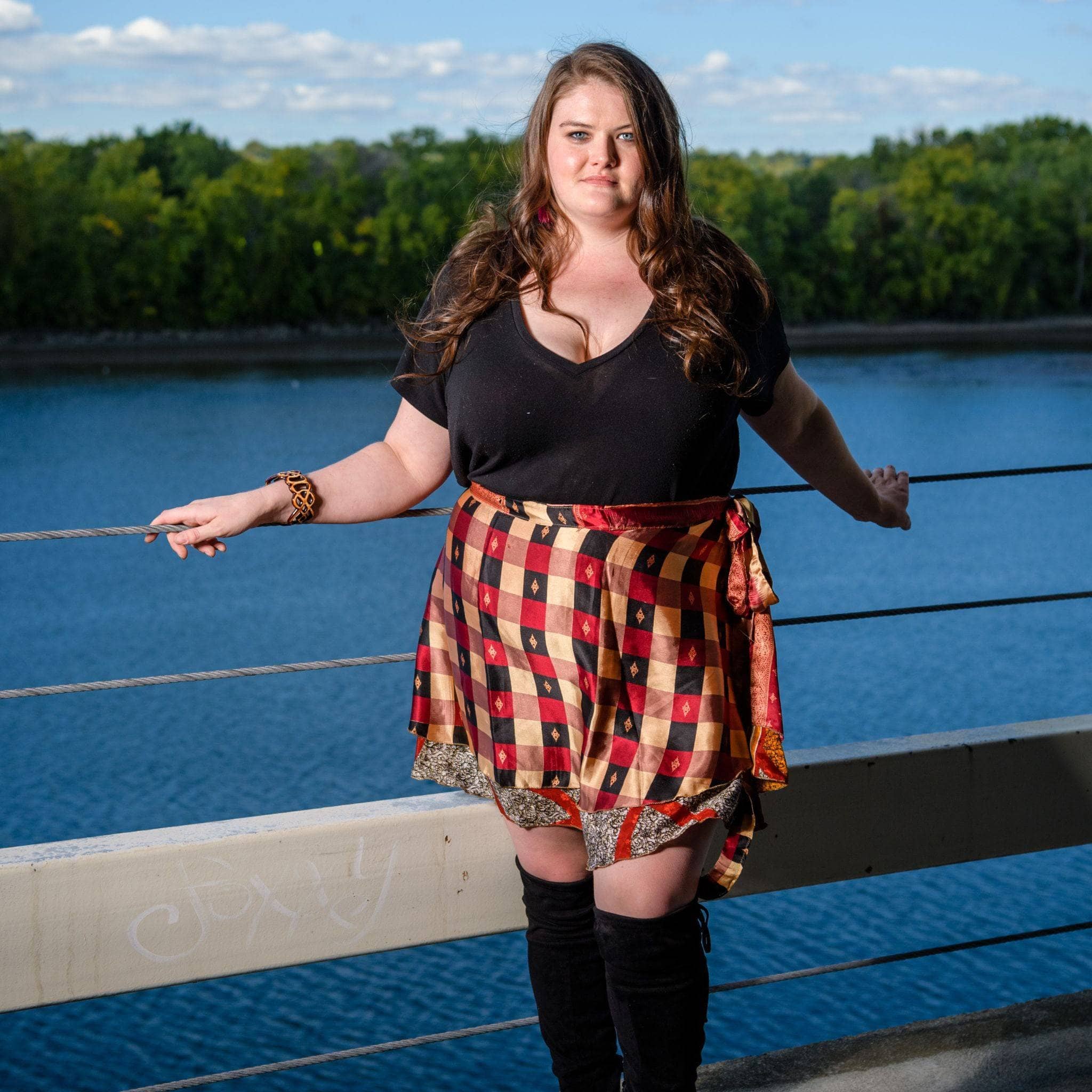 Darn Good Yarn The Original Sari Wrap Skirt — lifestyle worn / used context