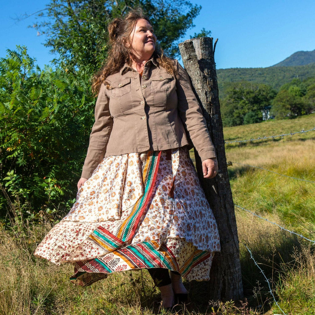 Darn Good Yarn The Original Sari Wrap Skirt — flat-lay composition