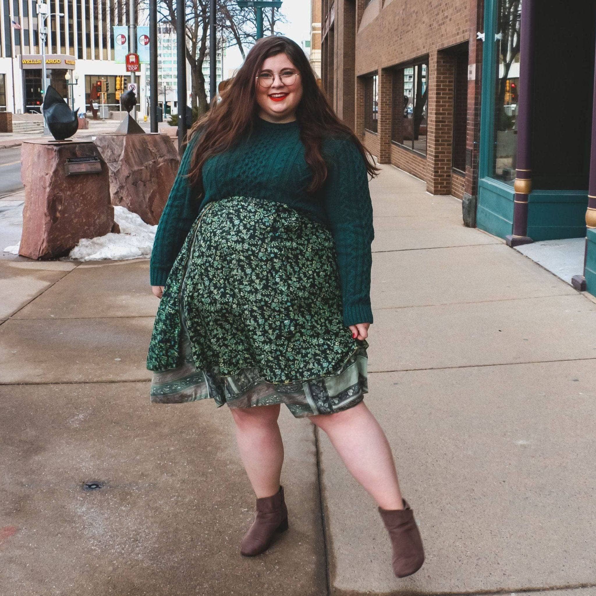 Darn Good Yarn Made With Love: The Original Sari Wrap Skirt — comparison shot