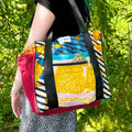Darn Good Yarn Darn Good Yarn Wanderlust Kantha Stitched Bag — main product shot