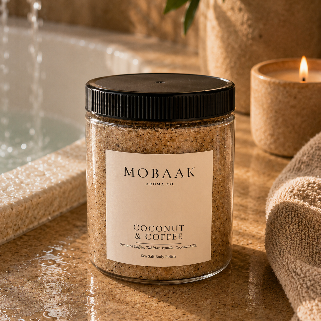 Coconut + Coffee Body Polish – Mobaak Aromatherapy Shoppe