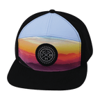 **ADULT** Color Vibes Hat - Flat Bill - Blue Ridge - Black / Baby Blue - Laser Mesh