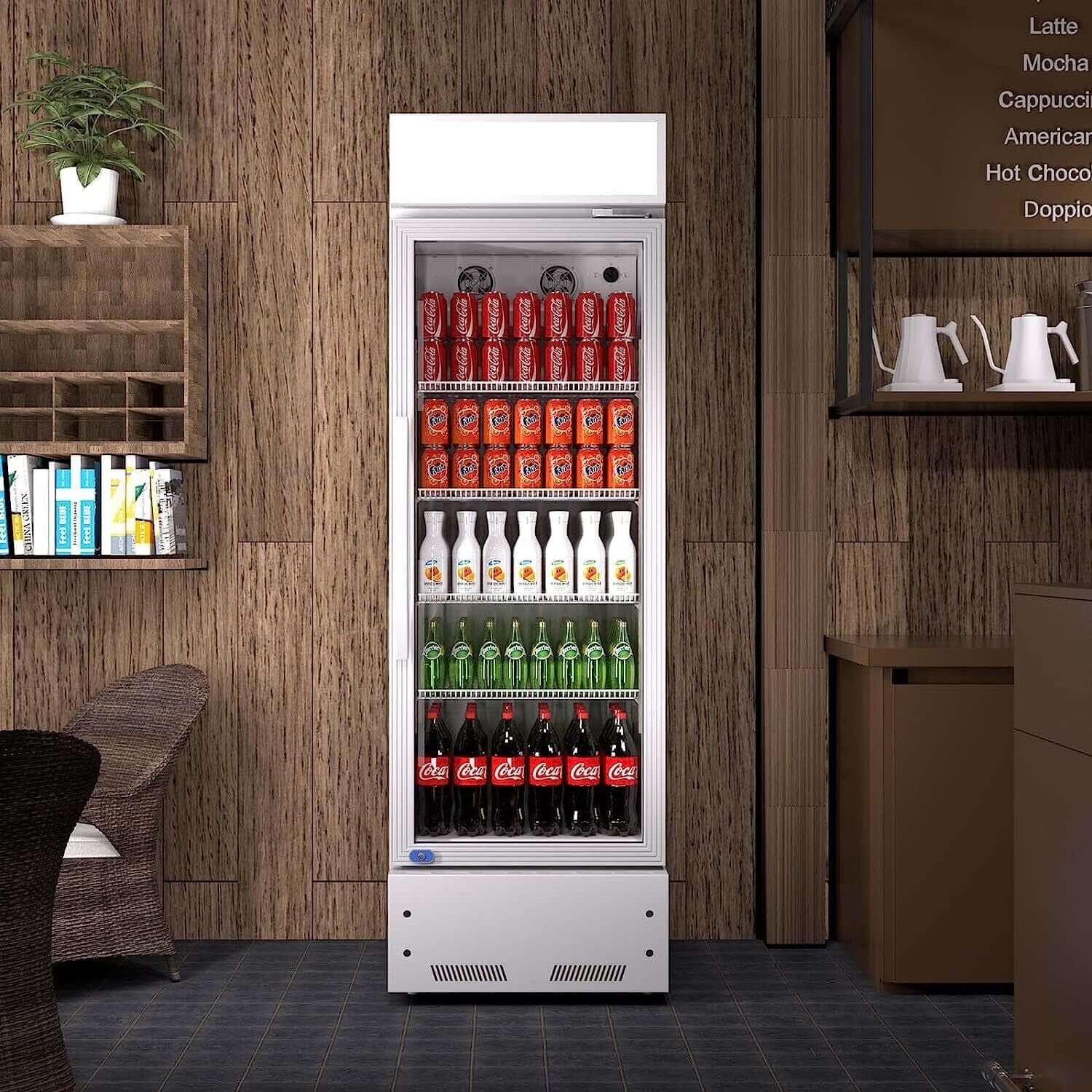 Heavy Duty Industrial Glass Door Beverage Merchandiser Refrigerator Cooler, 11 Cu.Ft (SAK04571) – SAKSBY WHOLESALE, view 6