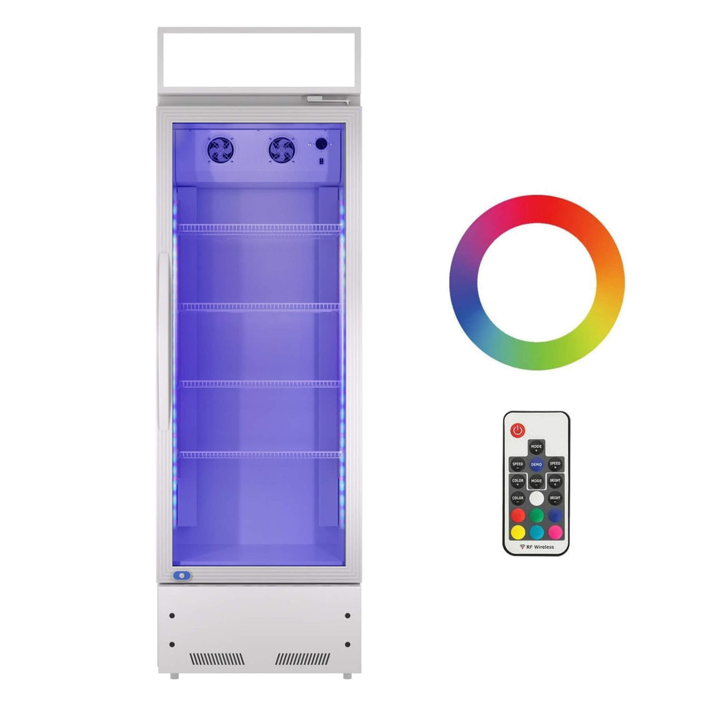 Heavy Duty Industrial Glass Door Beverage Merchandiser Refrigerator Cooler, 11 Cu.Ft (SAK04571) – SAKSBY WHOLESALE, view 11