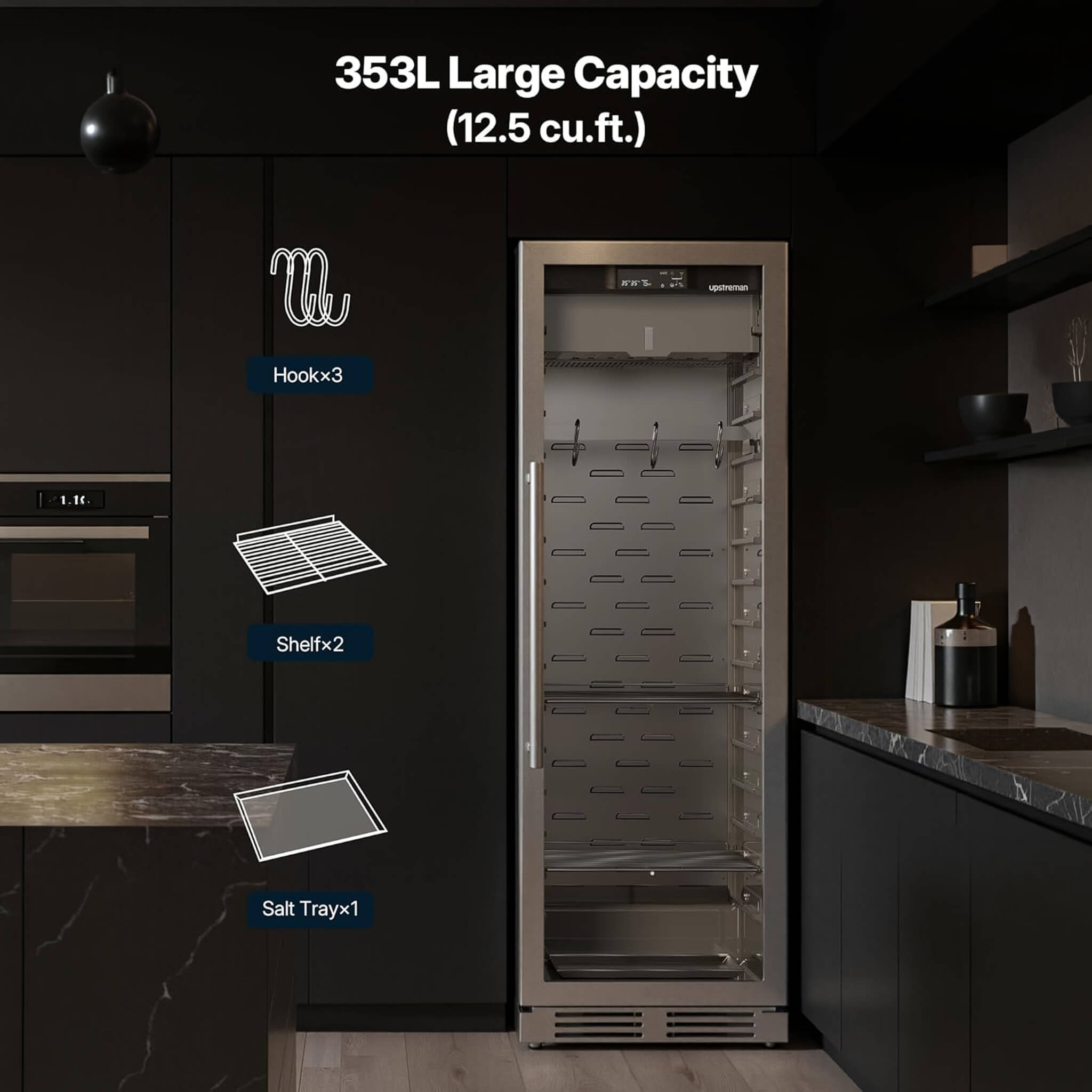 Commercial 12.5 Cu.Ft Dry Aging Fridge For Steaks, Beef, Lamb, And Ham (SAK63584) – SAKSBY WHOLESALE, view 5
