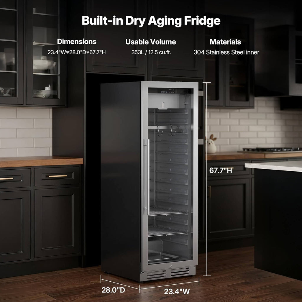 Commercial 12.5 Cu.Ft Dry Aging Fridge For Steaks, Beef, Lamb, And Ham (SAK63584) – SAKSBY WHOLESALE, view 9