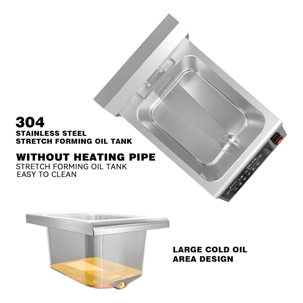Commercial 12.6 QT 1800W Electric Induction Deep Fryer With Timer (SAK15870) – SAKSBY WHOLESALE, view 5