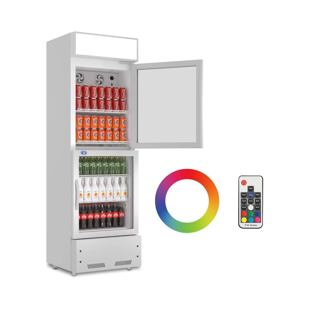 Commercial 2-Door Beverage Refrigerator Cooler With LED Lighting (SAK15896) – SAKSBY WHOLESALE, view 6