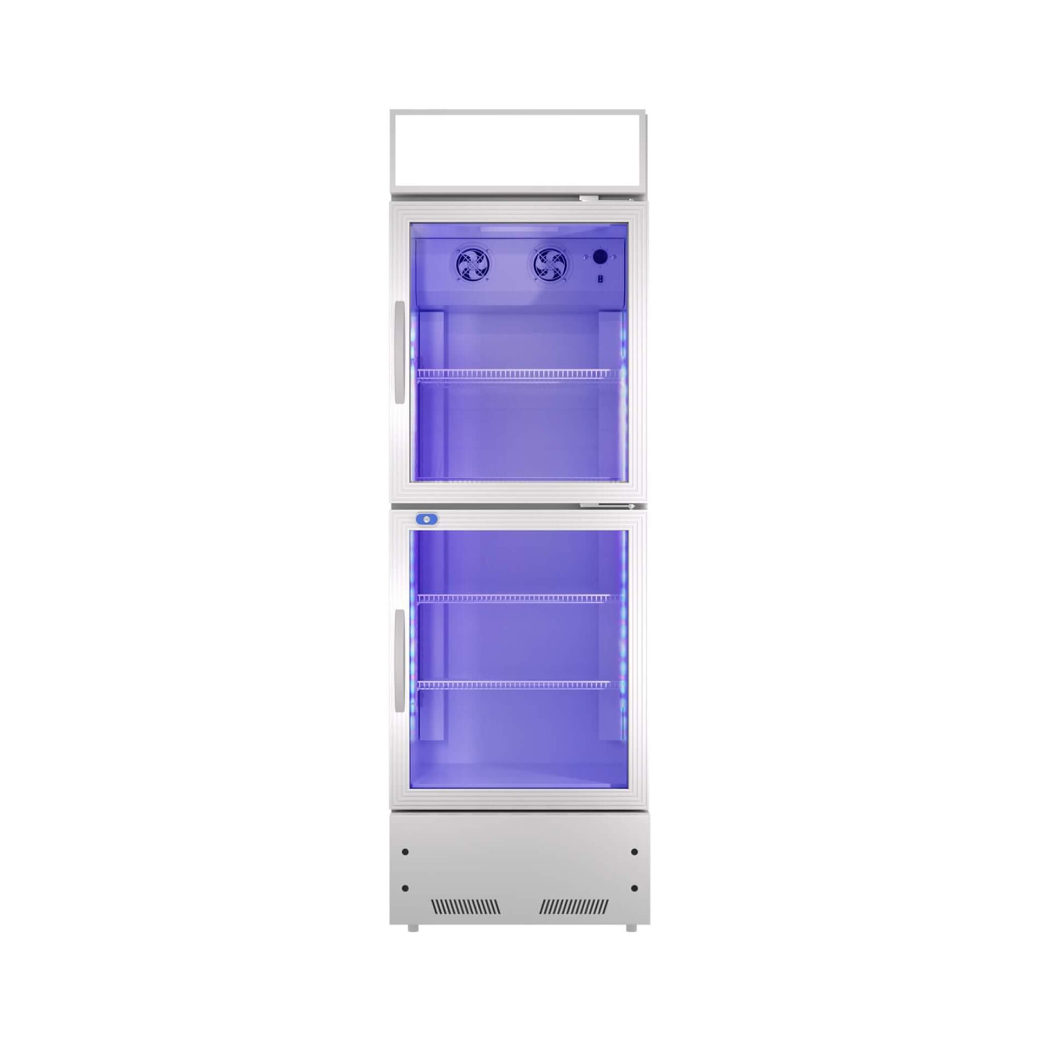 Commercial 2-Door Beverage Refrigerator Cooler With LED Lighting (SAK15896) – SAKSBY WHOLESALE