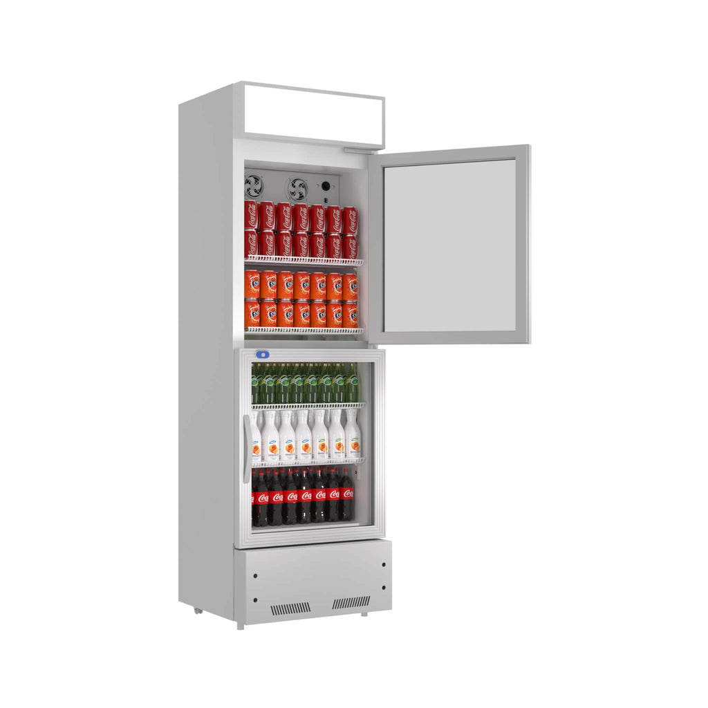 Commercial 2-Door Beverage Refrigerator Cooler With LED Lighting (SAK15896) – SAKSBY WHOLESALE, view 4