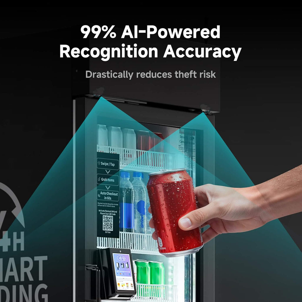 Commercial 252-Bottle AI-Powered Combo Refrigerated Vending Machine With Self-Checkout (SAK10538) – SAKSBY WHOLESALE, view 6