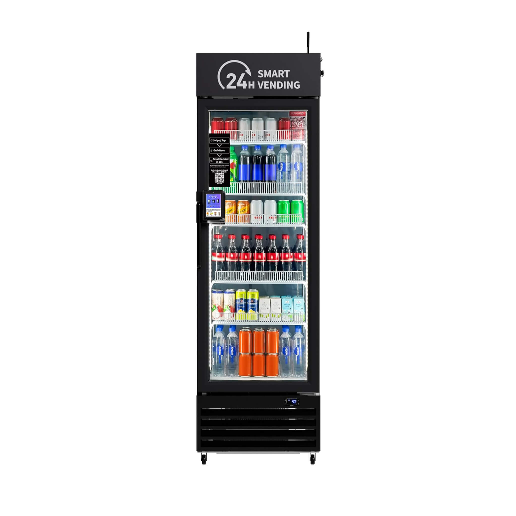 Commercial 252-Bottle AI-Powered Combo Refrigerated Vending Machine With Self-Checkout (SAK10538) – SAKSBY WHOLESALE