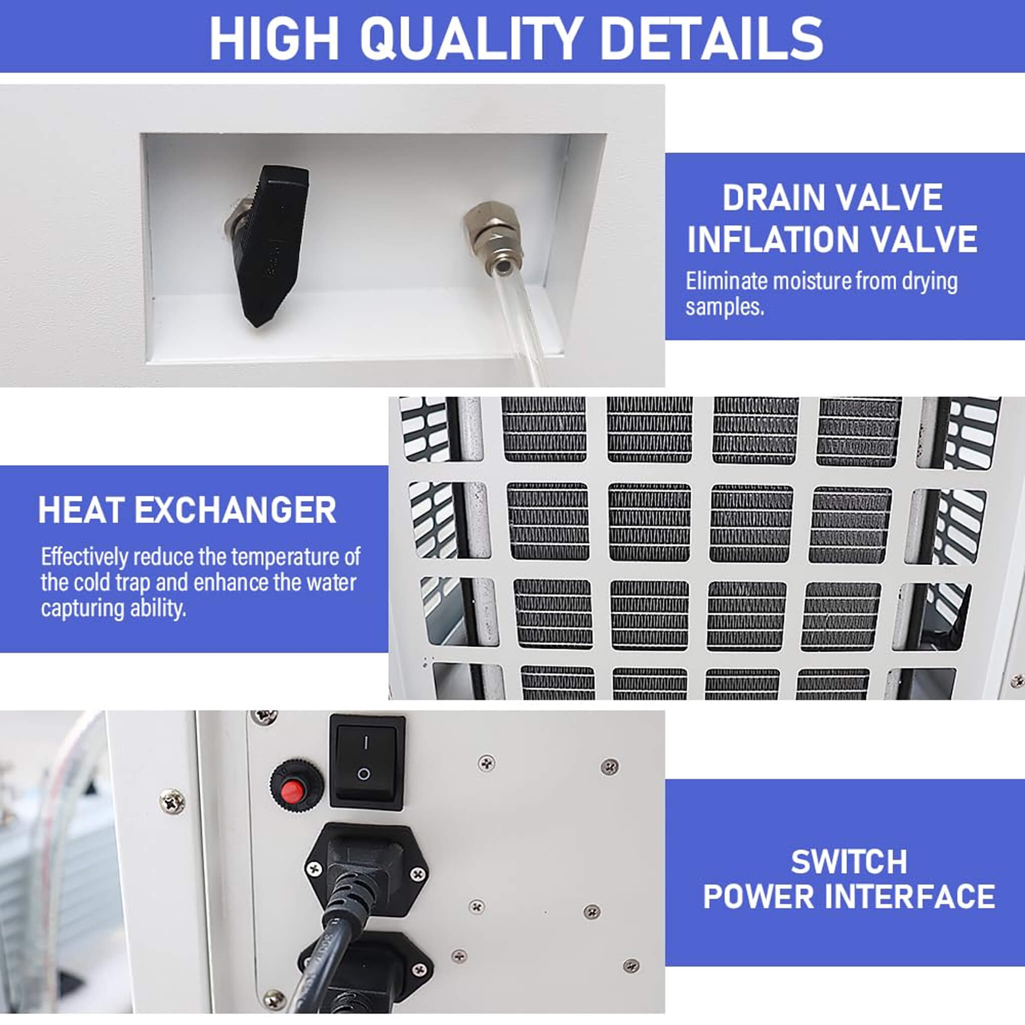 Commercial -60°C Laboratory Vacuum Freeze Dryer With Pre Cooling (SAK74152) – SAKSBY WHOLESALE, view 4