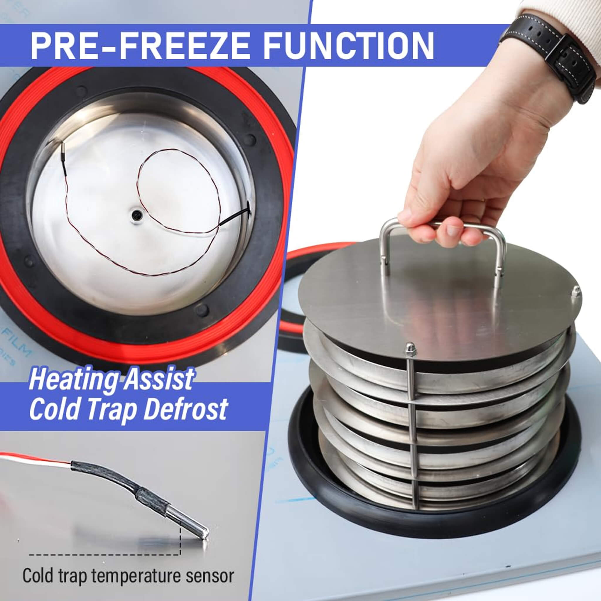 Commercial -60°C Laboratory Vacuum Freeze Dryer With Pre Cooling (SAK74152) – SAKSBY WHOLESALE, view 6