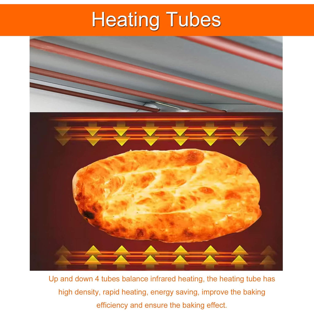 6400W Commercial Electric Double Deck Convection Baking Pizza Oven (SAK37281) – SAKSBY WHOLESALE, view 5