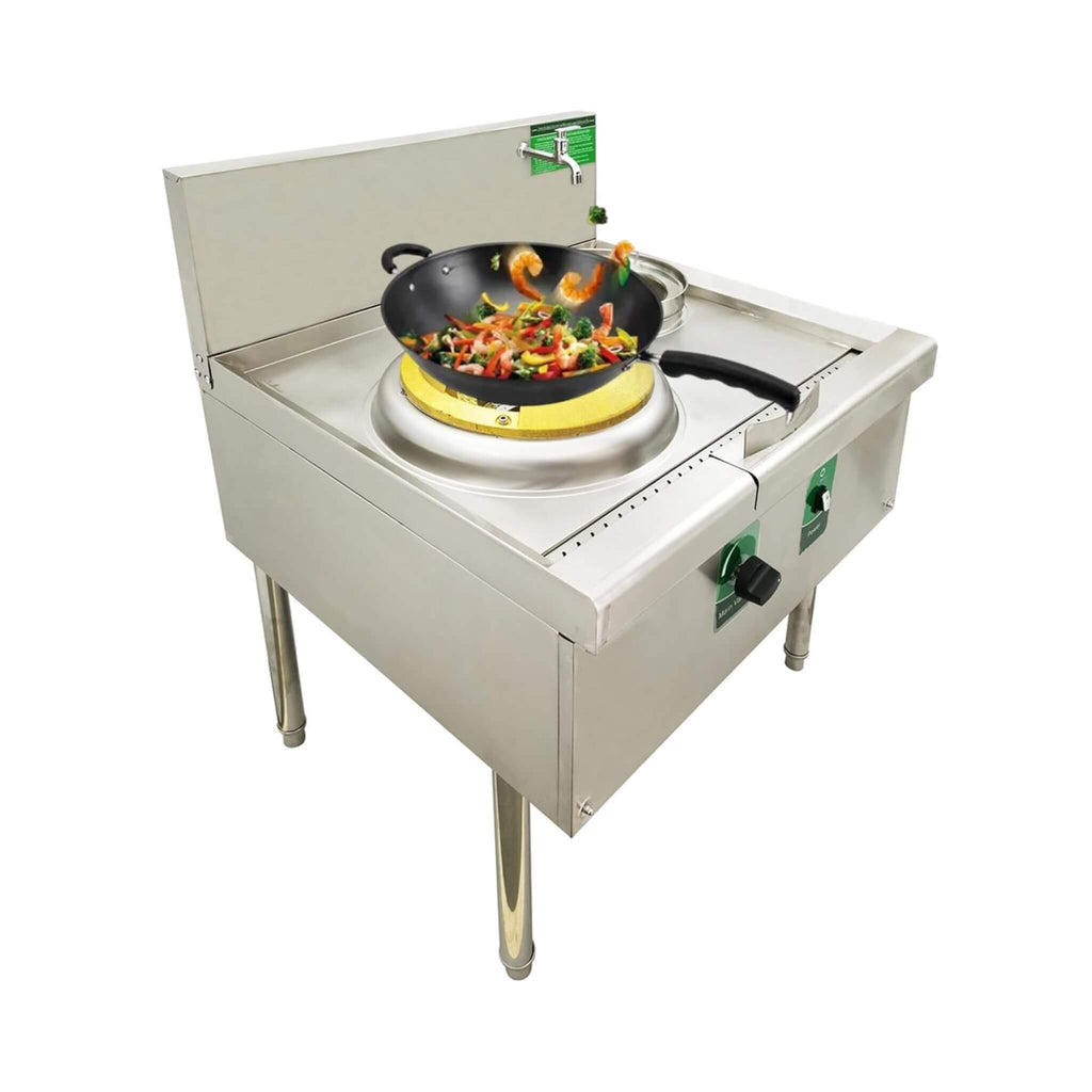 Commercial 85300 BTU Stainless Steel Single-Burner LPG NG Wok Stove (SAK46827) – SAKSBY WHOLESALE