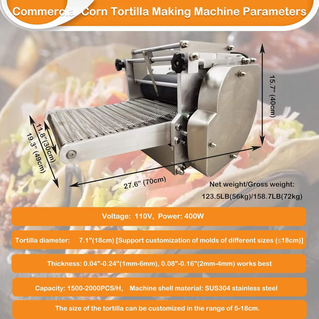 Heavy-Duty Commercial Automatic Corn Tortilla Making Machine (SAK60513) – SAKSBY WHOLESALE, view 15