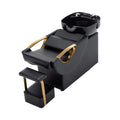 Commercial Black And Gold Shampoo Bowl Chair Set With Footrest (SAK43716) – SAKSBY WHOLESALE, view 16
