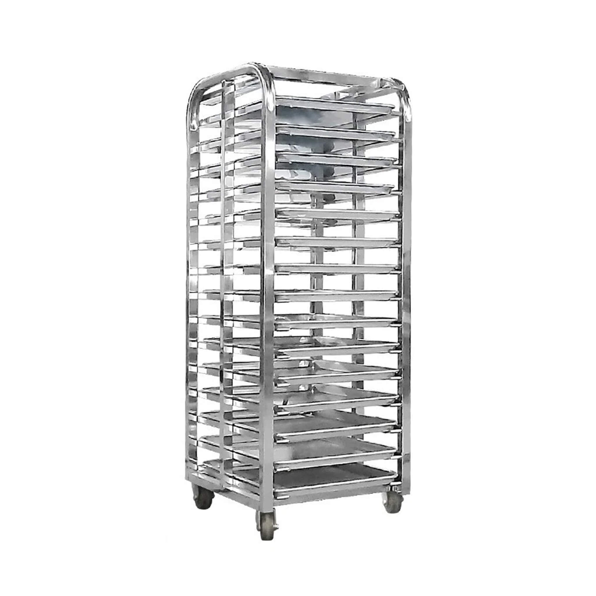 Commercial Heavy-Duty 15-Tray Blast Chiller Freezer Cabinet With Trolley Cart (SAK57249) – SAKSBY WHOLESALE, view 4