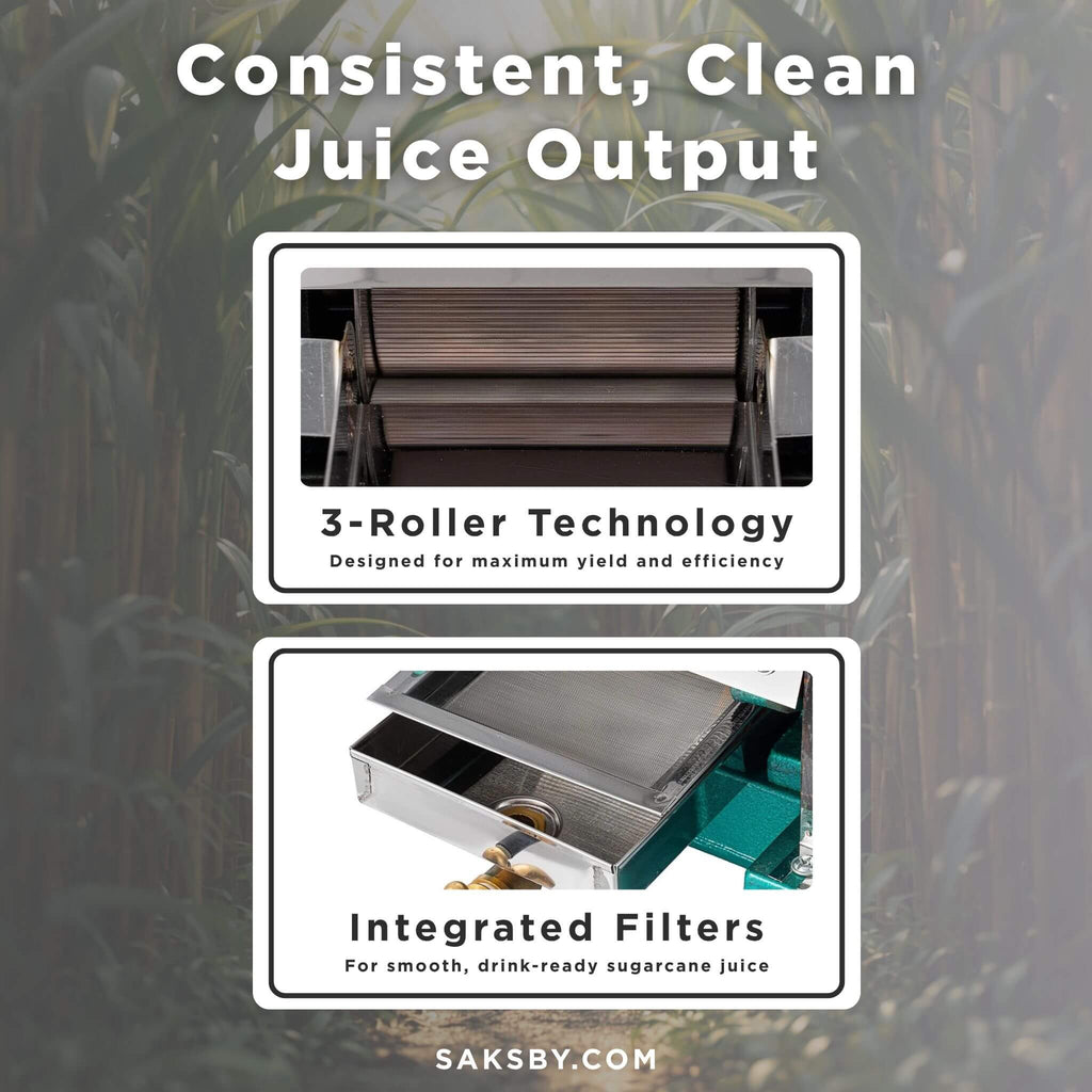 Heavy-Duty Commercial Manual Stainless Steel Sugar Cane Juicer (SAK81426) – SAKSBY WHOLESALE, view 12
