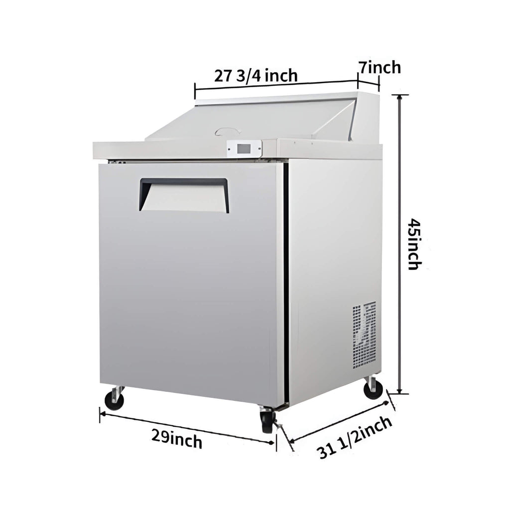 Commercial Refrigerator Sandwich & Salad Prep Table With Butcher Block Cutting Board (SAK31598) – SAKSBY WHOLESALE, view 21