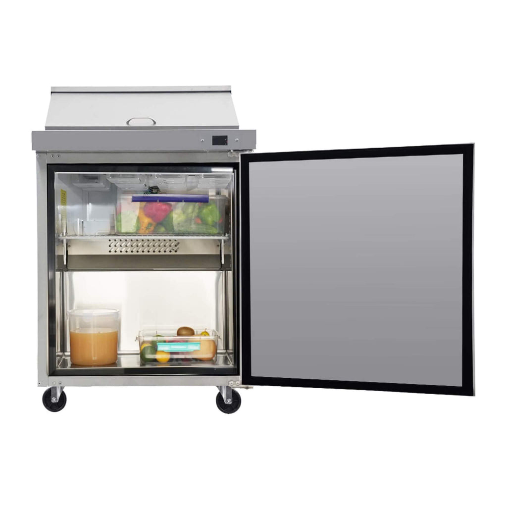 Commercial Refrigerator Sandwich & Salad Prep Table With Butcher Block Cutting Board (SAK31598) – SAKSBY WHOLESALE