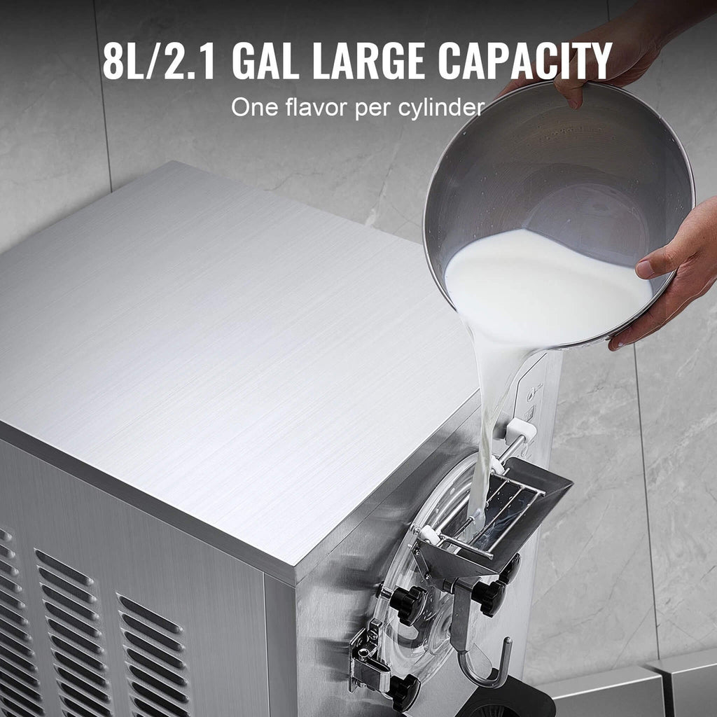 Commercial 20-25L/H Single-Flavor Hard Serve Stainless Steel Ice Cream Machine (SAK20782) – SAKSBY WHOLESALE, view 4
