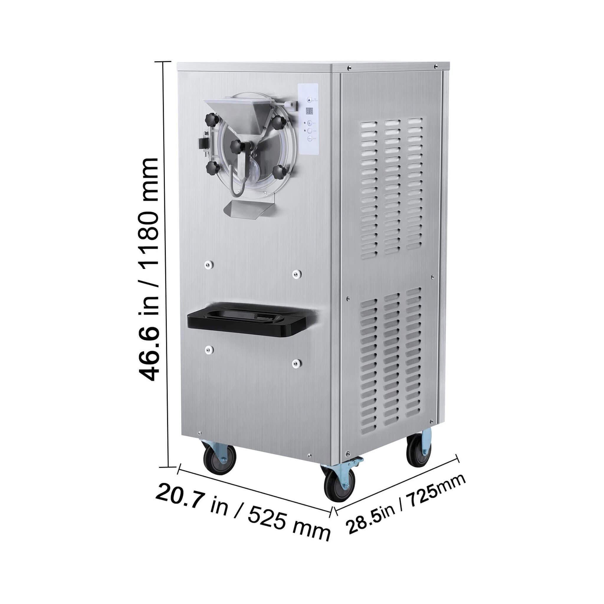 Commercial 20-25L/H Single-Flavor Hard Serve Stainless Steel Ice Cream Machine (SAK20782) – SAKSBY WHOLESALE, view 8
