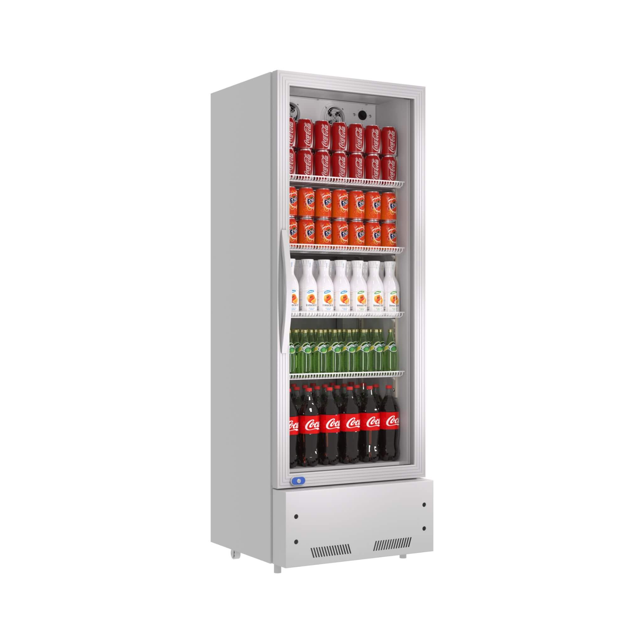 Commercial Single Glass Door Upright Beverage Cooler Refrigerator With LED Lighting (SAK24713) – SAKSBY WHOLESALE, view 6
