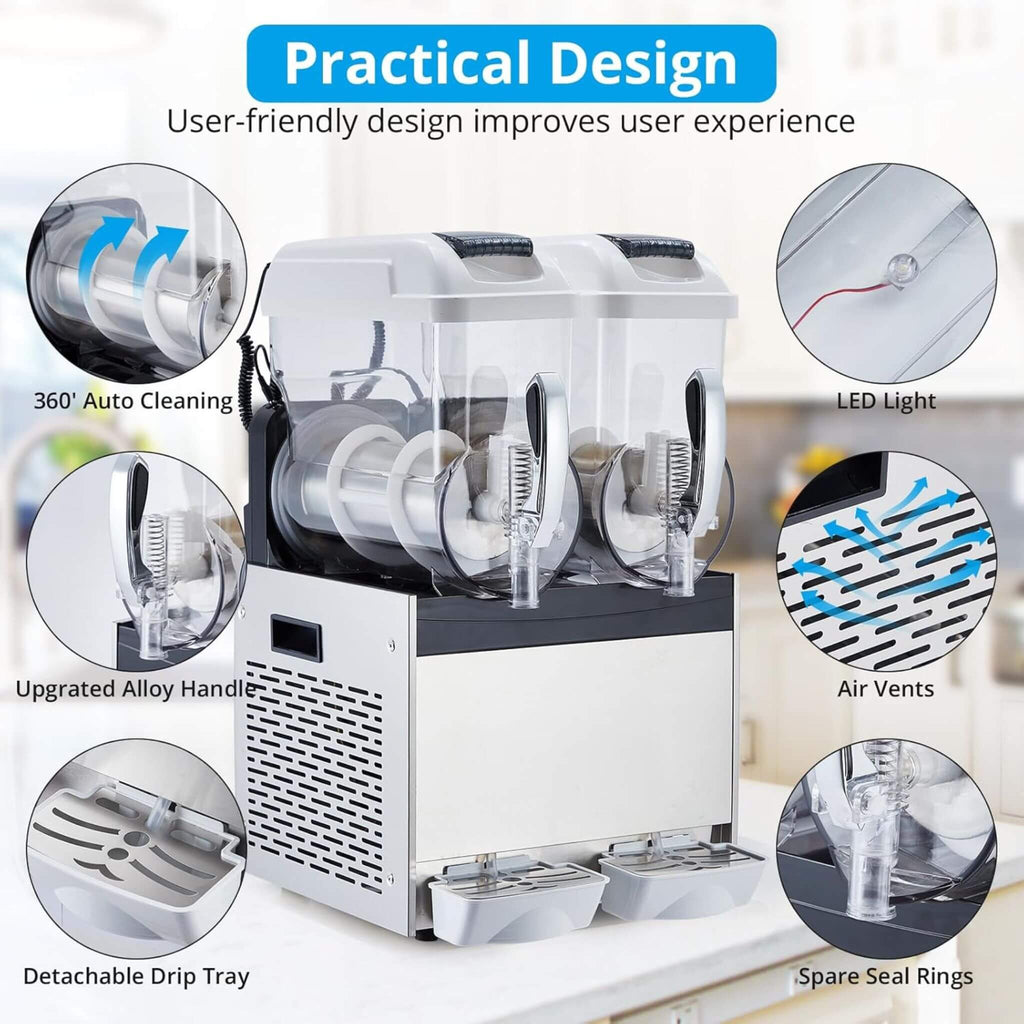 24L Commercial Stainless Steel Frozen Slush Machine With Auto Clean (SAK68047) – SAKSBY WHOLESALE, view 6