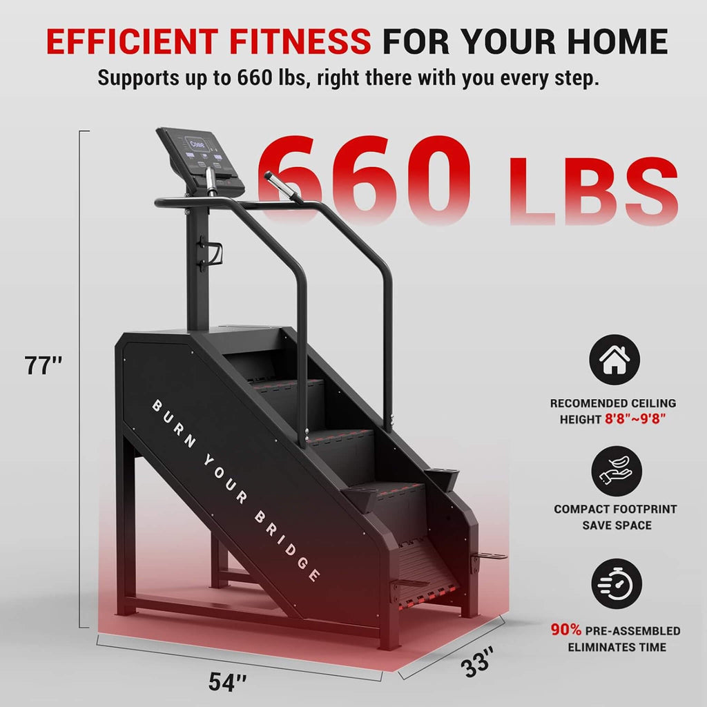 Rovix Commercial Stair Stepper With LED Display And 15 Resistance Levels (SAK91837) – SAKSBY WHOLESALE, view 8