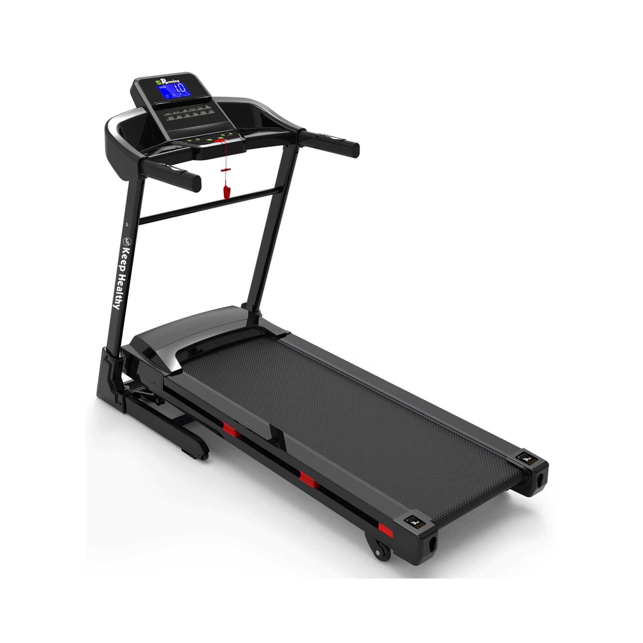 Rovix Compact 3.5HP Foldable Electric Treadmill With Bluetooth, LCD Display & 12 Pre-Set Running Programs (SAK25879) – SAKSBY
