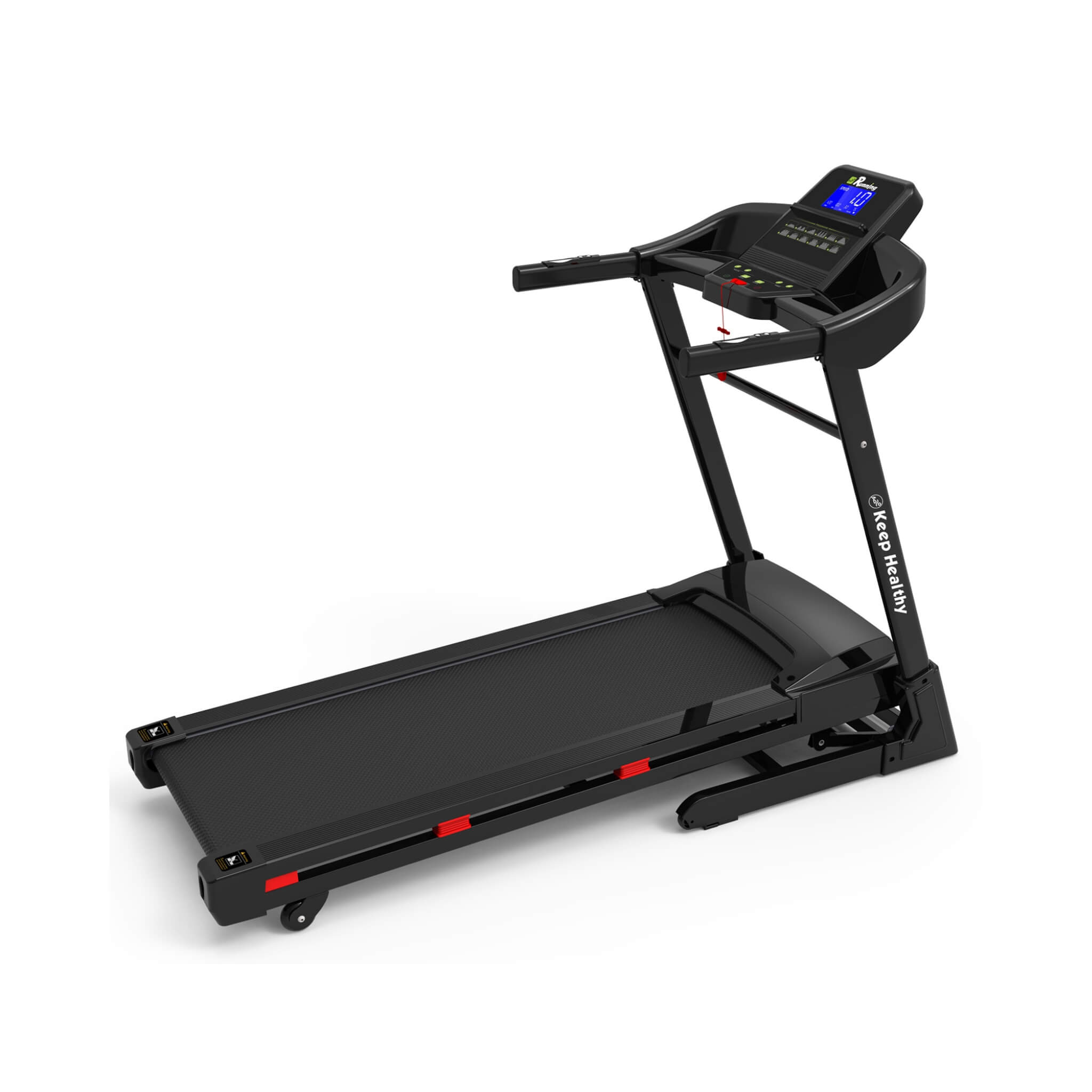 Rovix Compact 3.5HP Foldable Electric Treadmill With Bluetooth, LCD Display & 12 Pre-Set Running Programs (SAK25879) – SAKSBY