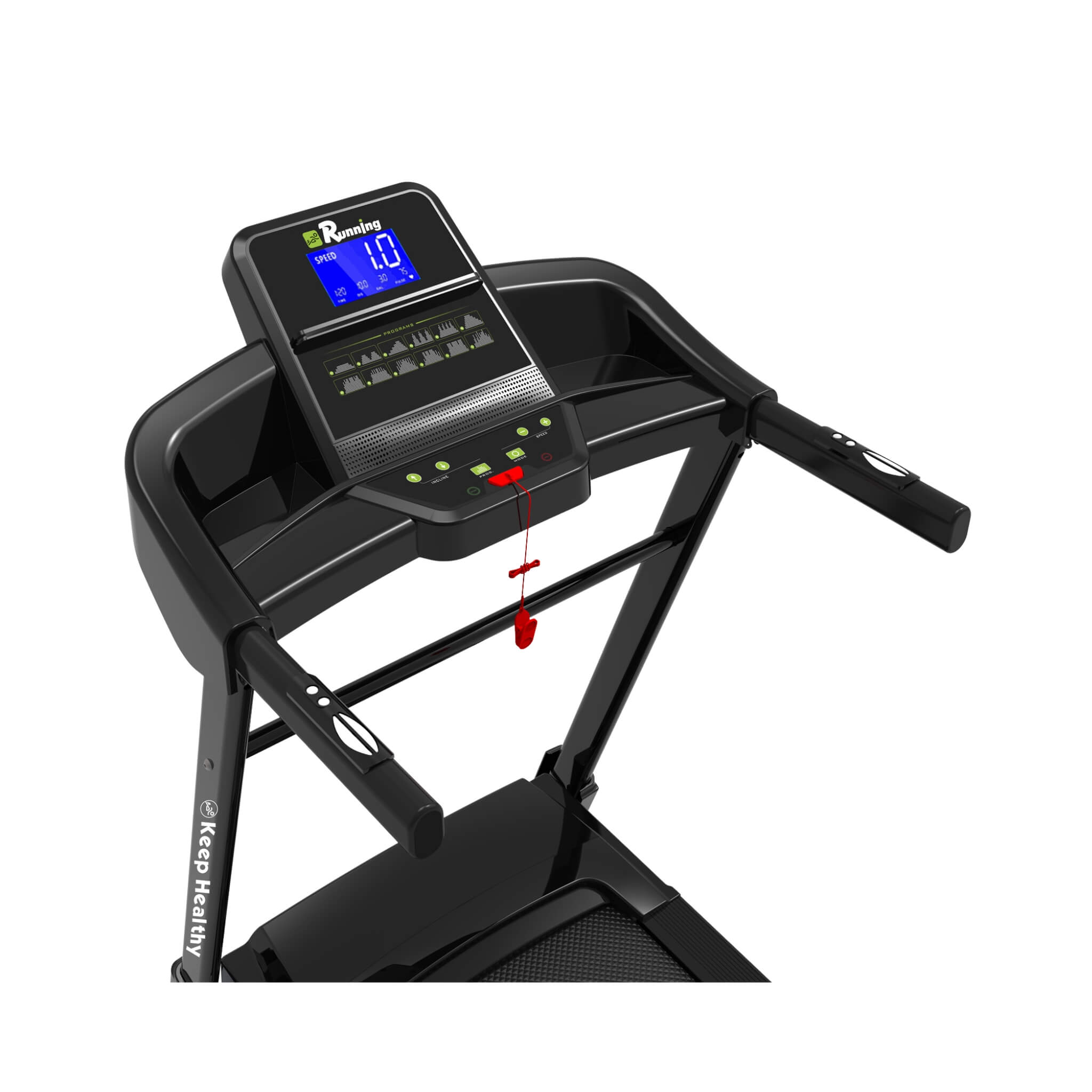 Rovix Compact 3.5HP Foldable Electric Treadmill With Bluetooth, LCD Display & 12 Pre-Set Running Programs (SAK25879) – SAKSBY
