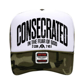 Malta Apparel CONSECRATED Foam Trucker - White/Camo