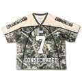 CONSECRATED Jersey - Cream/Woodland Camo (Oversized Fit) — Malta Apparel faith streetwear