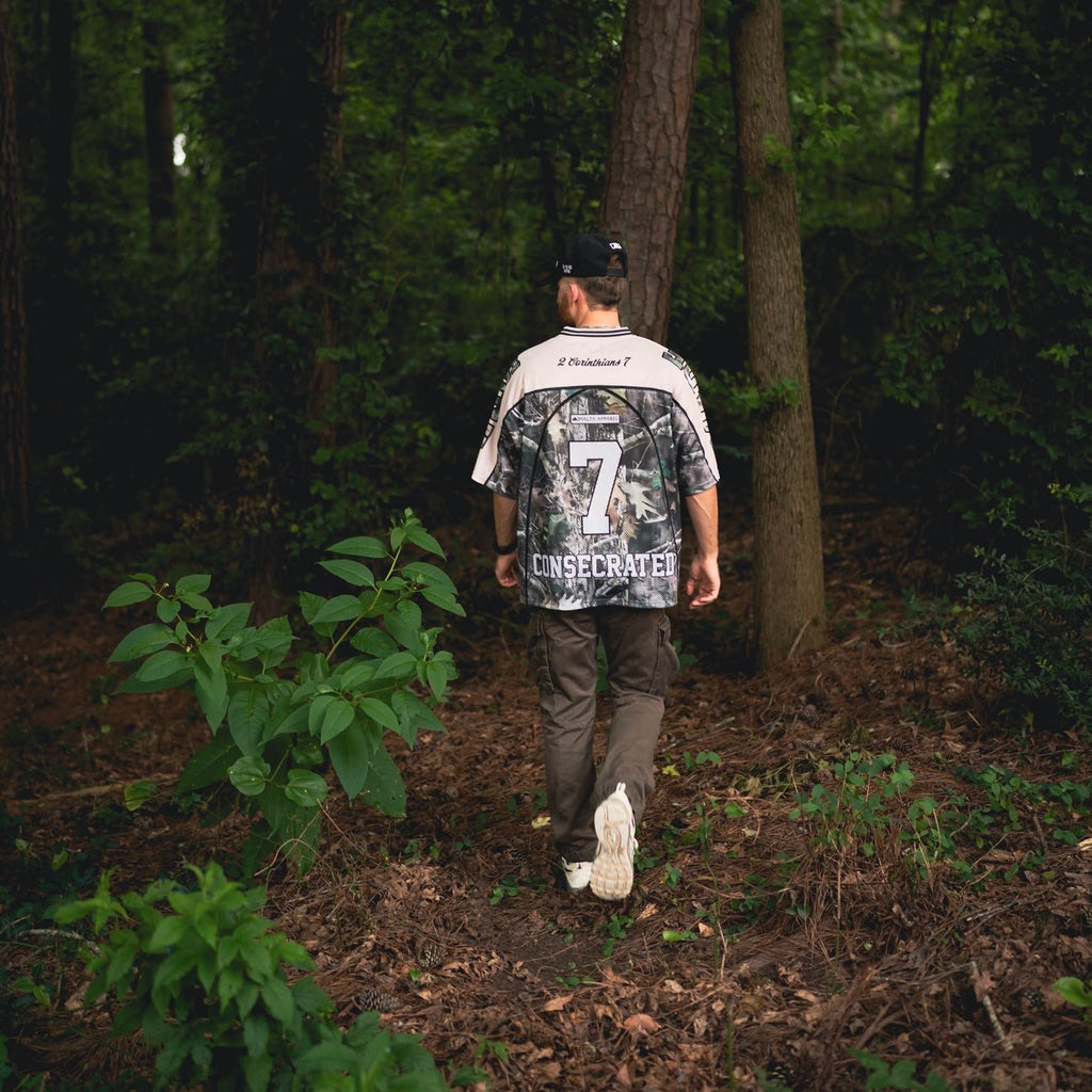 Malta Apparel CONSECRATED Jersey - Cream/Woodland Camo (Oversized Fit) — size reference
