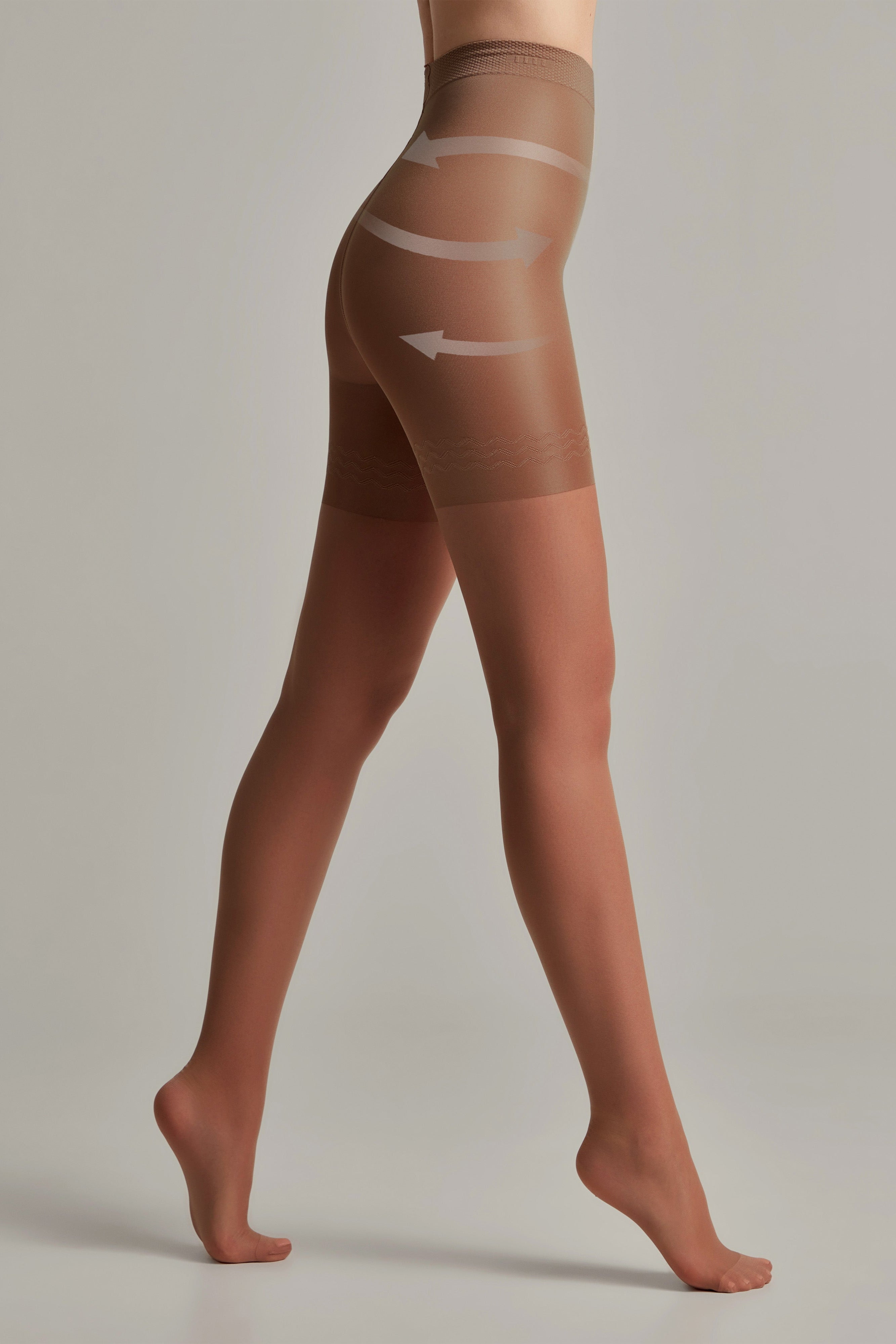 TheRanok.com Tights Conte Control 40 Den - Ultra Slimming — comparison shot