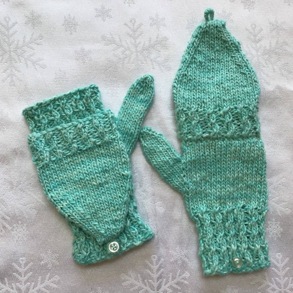 Darn Good Yarn Darn Good Yarn Convertible Mittens Knitting Kit — main product shot
