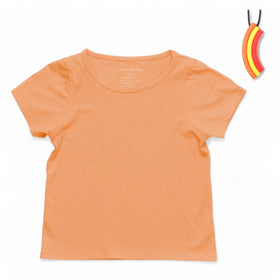 The Everday Sensory Friendly Coral Tee w Chewy Necklace- *actual chewy necklace design may vary, but color will match tee*