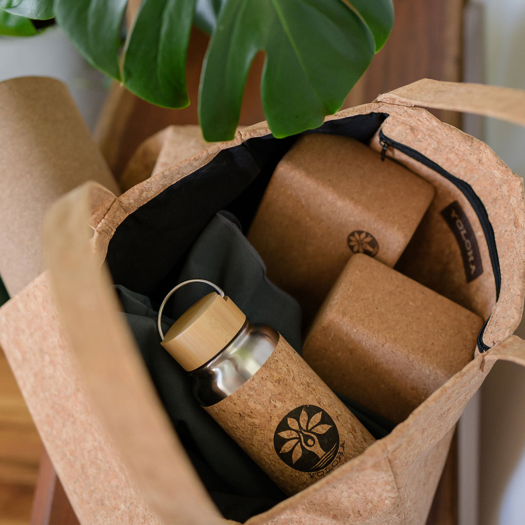 Cork Tote Bag – Yoloha Yoga, view 5