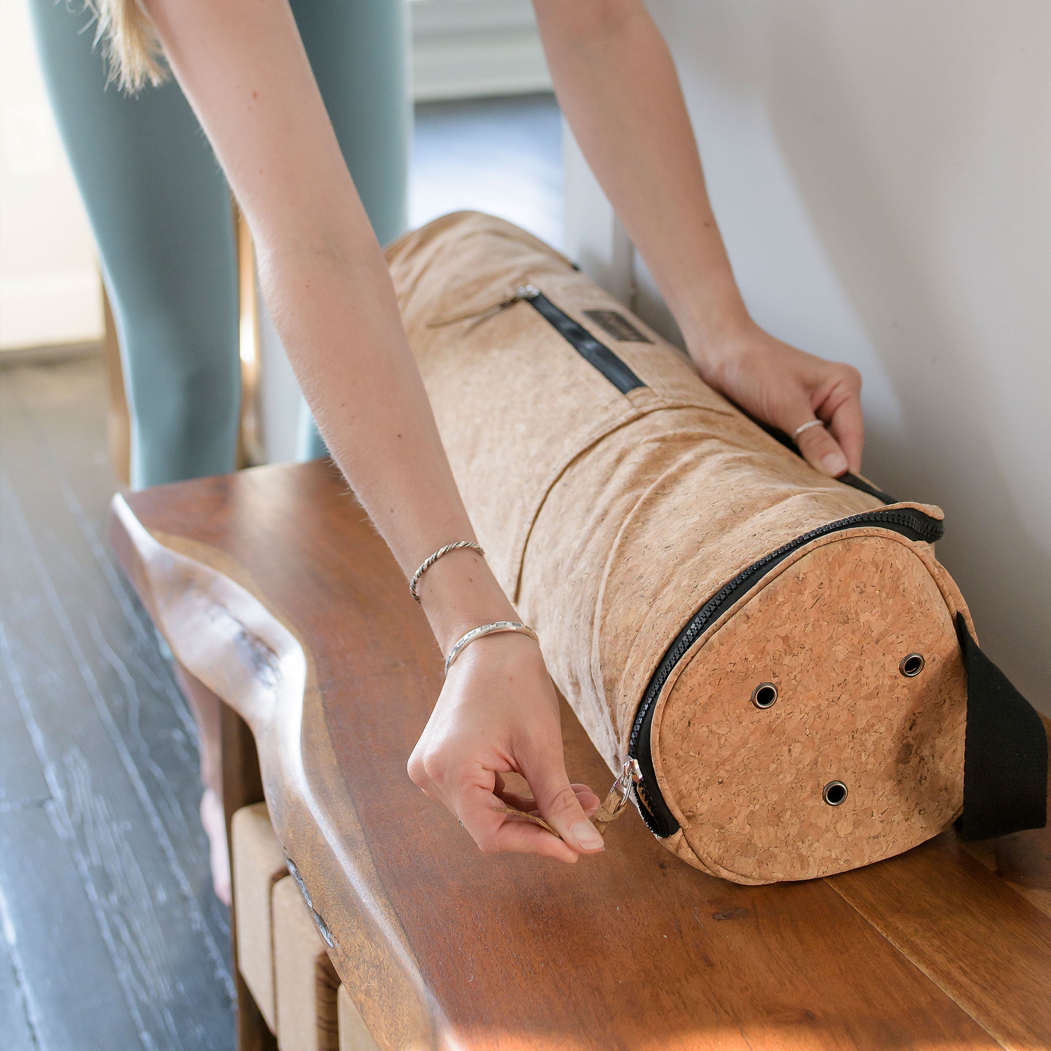 Cork Yoga Mat Carrier – Yoloha Yoga, view 4