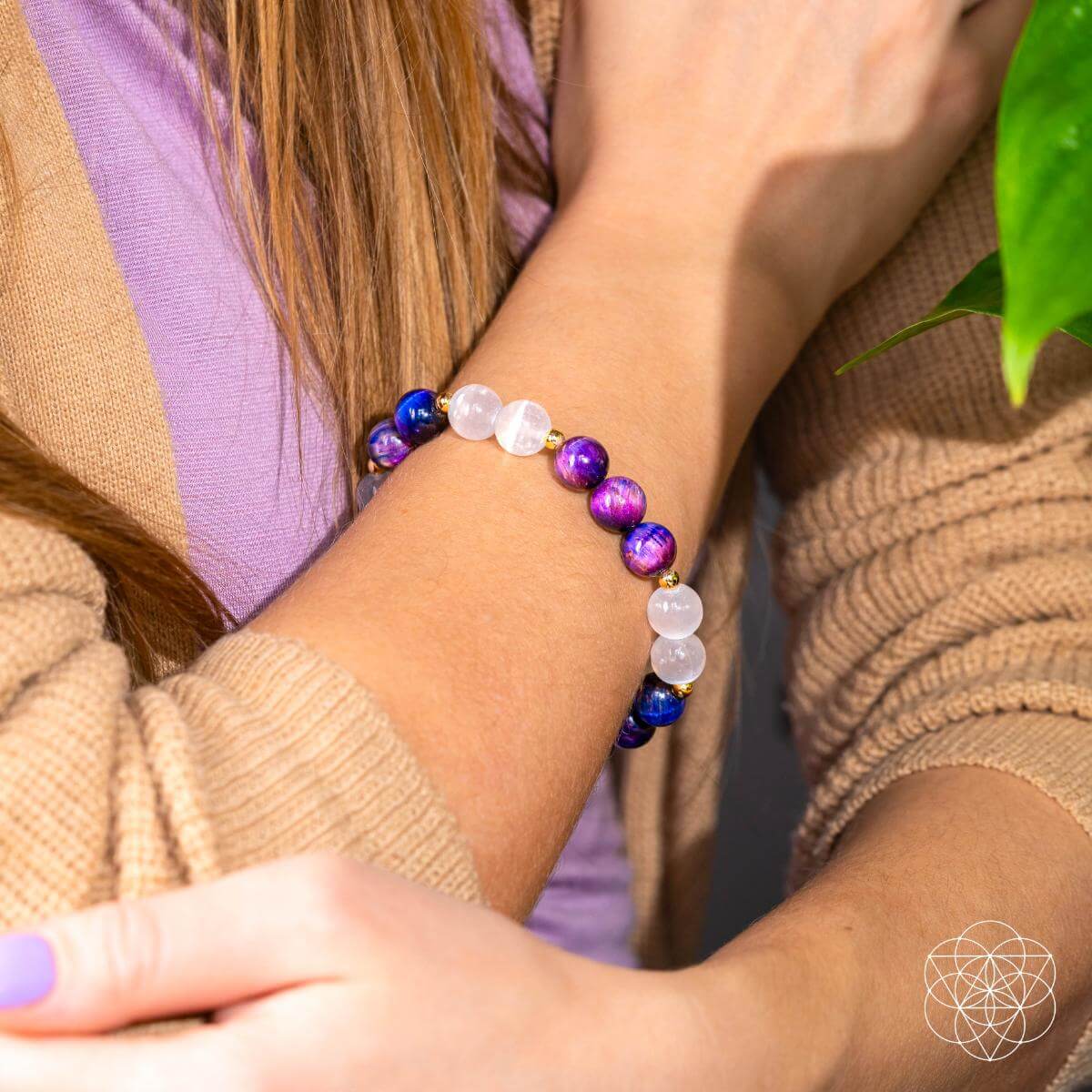 Cosmic Energy Amplifier - Galaxy Tiger’s Eye Bracelet – Conscious Items, view 3